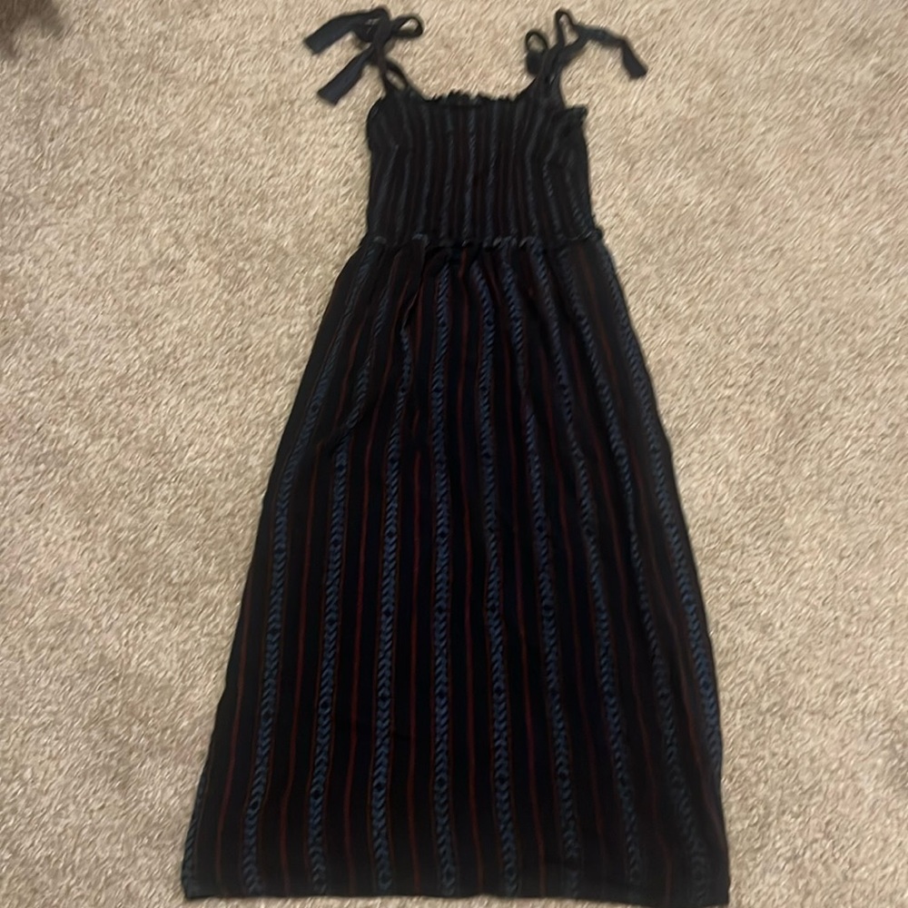 Angels Striped Smocked A Line Dress in‎ Medium